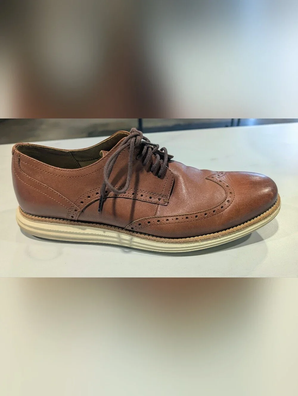 Cole Haan Brown Wingtip Derby Oxfords